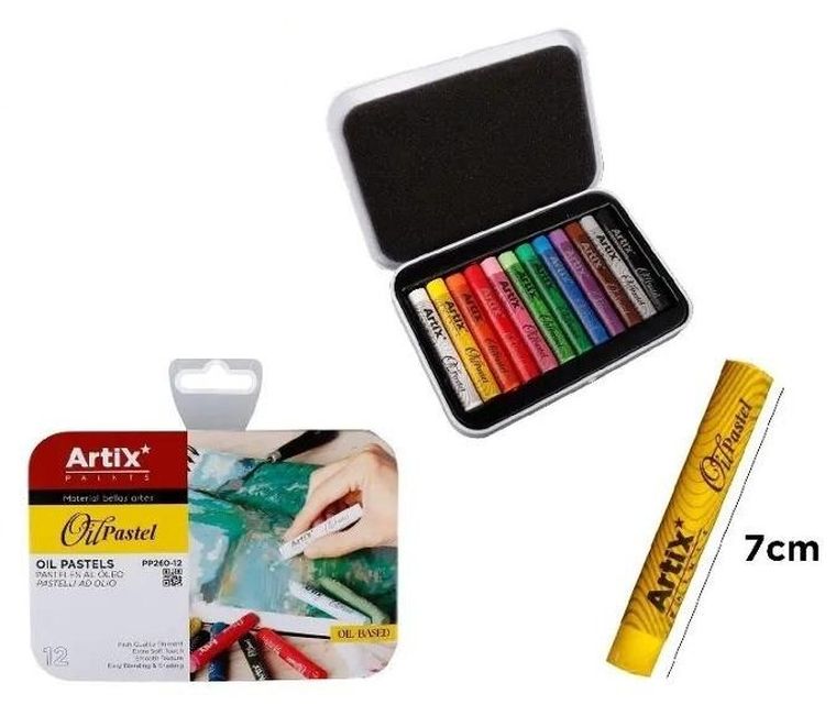 Artix, pastele olejne, 12 kolorów
