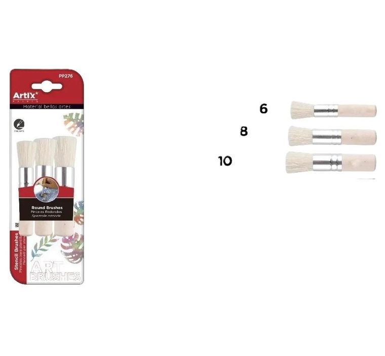 Artix, pędzle do szablonów, 3 szt.
