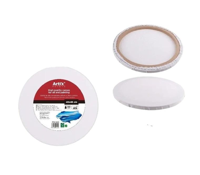 Artix, podobrazie, okrągłe, 45-45-1.6 cm, 380g/m2