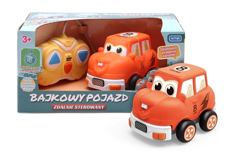 Artyk, Bajkowy pojazd zdalnie sterowany, pomarańczowy