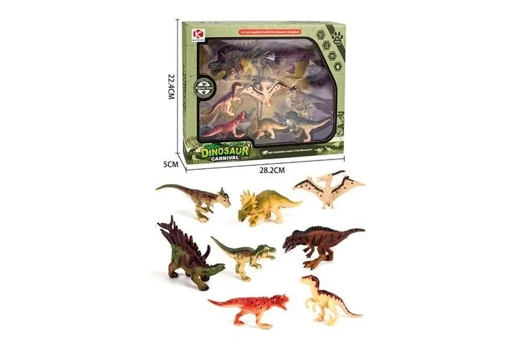 Artyk, Dinozaury, zestaw figurek, 8 szt.