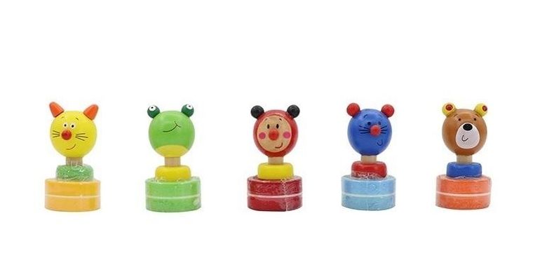 Artyk, drewniany stempelek z tuszem