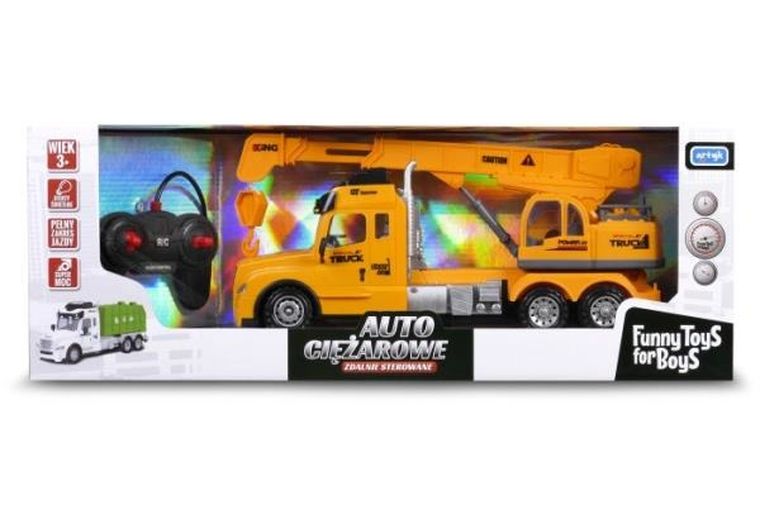Artyk, Funny Toys for Boys, Auto ciężarowe zdalnie sterowane, dźwig