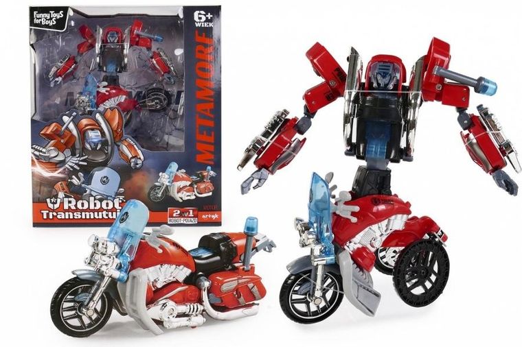 Artyk, Funny Toys For Boys, motocykl, robot trensformujący