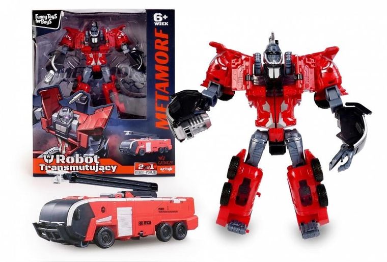 Artyk, Funny Toys for Boys, robot transformujący w wóz gaśniczy