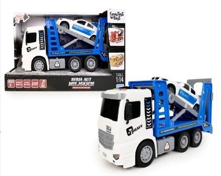 Artyk, Funny Toys for Boys, tir laweta z pojazdem policyjnym