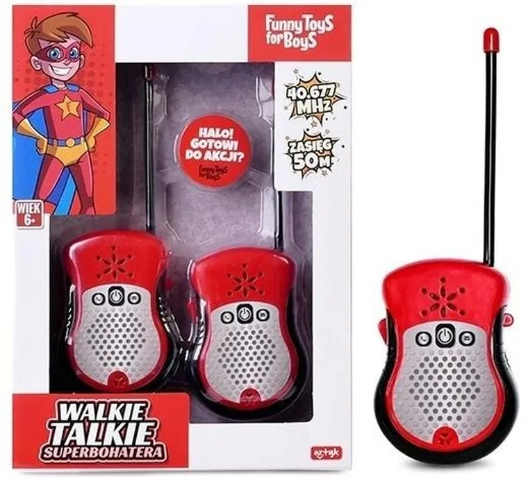 Artyk, Funny Toys For Boys, walkie talkie superbohatera