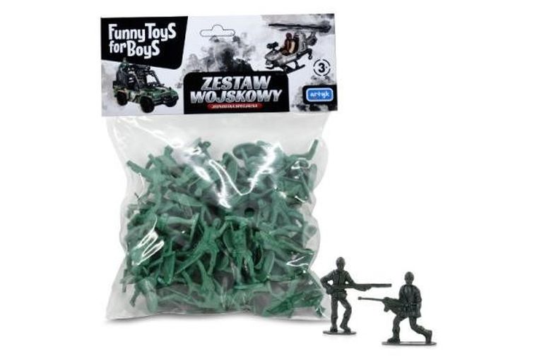 Artyk, Funny Toys for Boys, zestaw wojskowy, 68 elementów