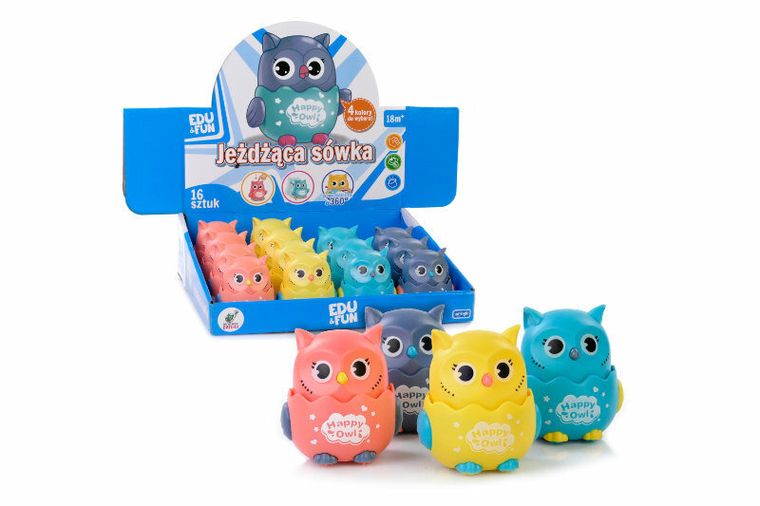 Artyk, jeżdżąca sówka, 8 cm