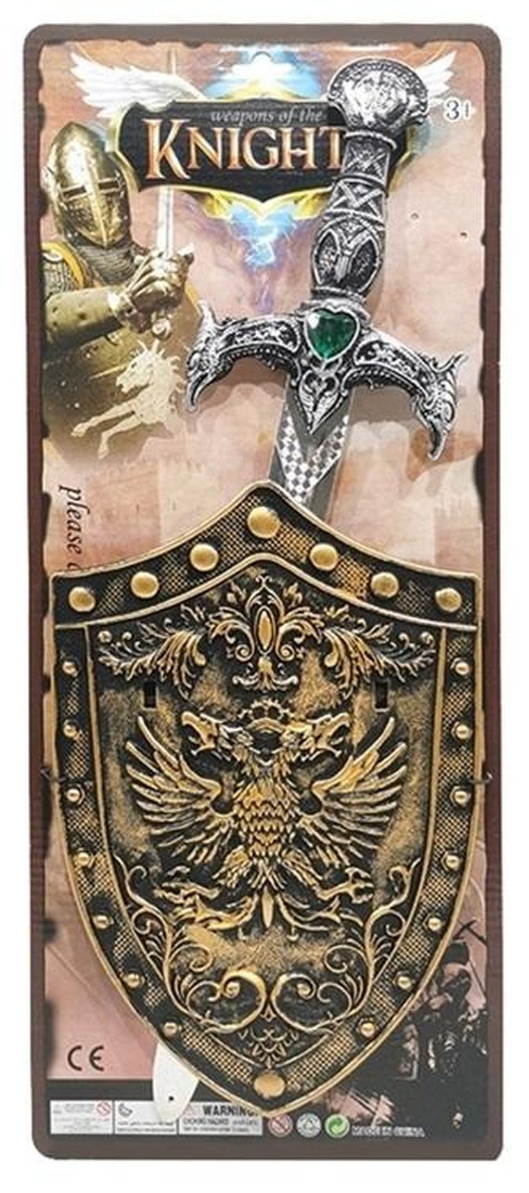 Artyk, miecz rycerza z tarczą