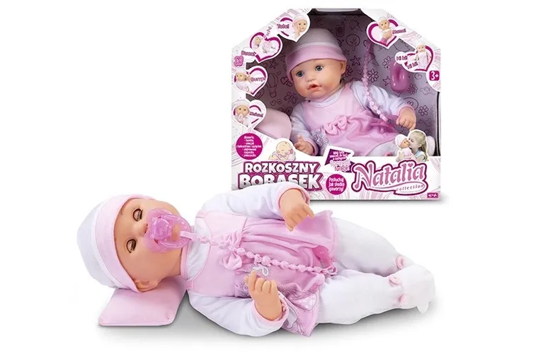Artyk, Natalia, Rozkoszny bobasek, lalka interaktywna, 40 cm
