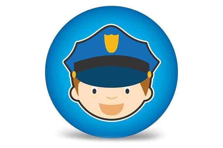 Artyk, piłka, policjant, 23cm