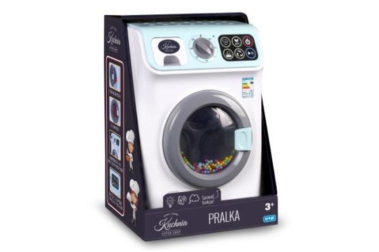 Artyk, pralka do zabawy, światło i dźwięk