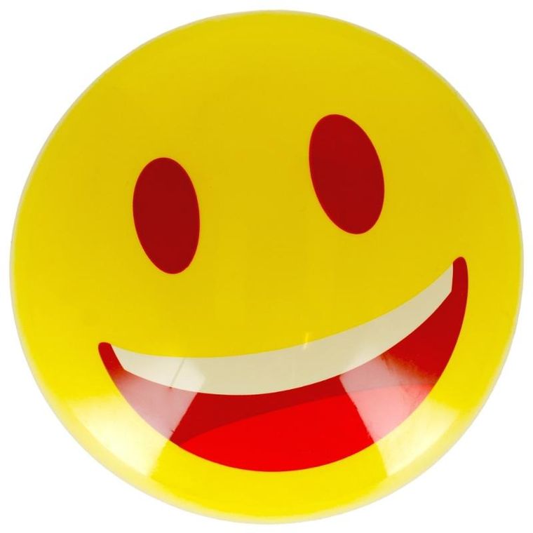 Artyk Sport, piłka z buźką, żółta, 23 cm