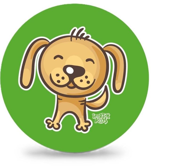 Artyk, Sportox Kids, piłka gumowa, Psiak, 23 cm