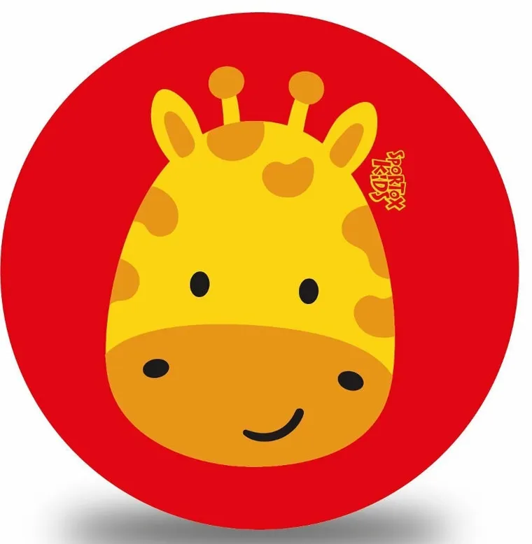 Artyk, Sportox Kids, piłka gumowa, żyrafa, 23 cm