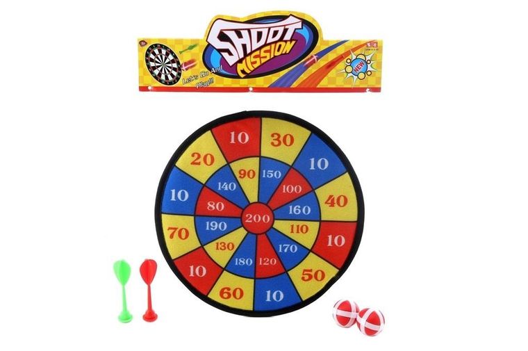 Artyk, tarcza na rzep z rzutkami i piłeczkami