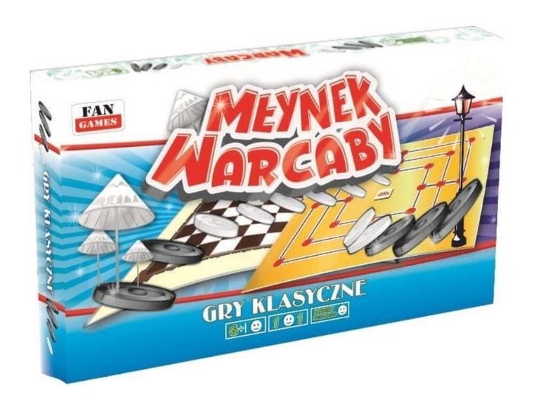 Artyk, Warcaby i Młynek, 2w1, gra logiczna