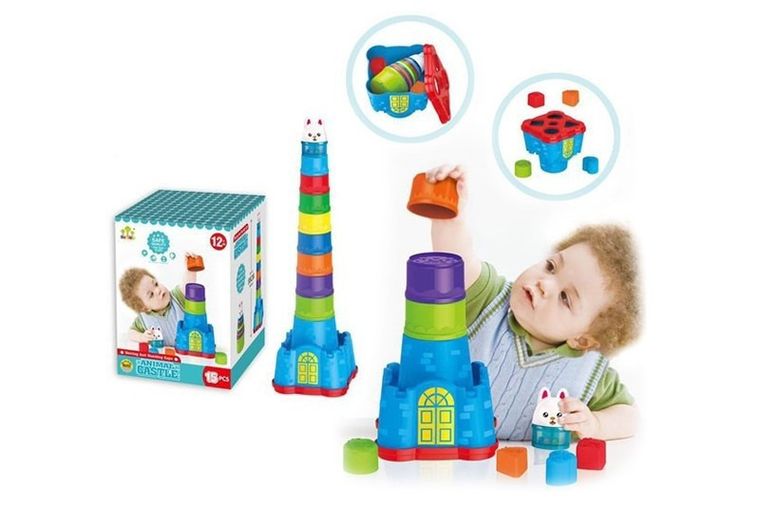 Artyk, wieża z klocków, sorter