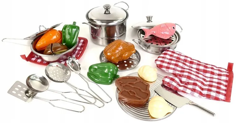 Artyk, zestaw metalowych garnków z akcesoriami, 23 elementy