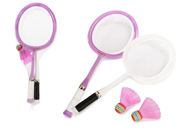 Artyk, zestaw rakietek + 2 lotki, różowy