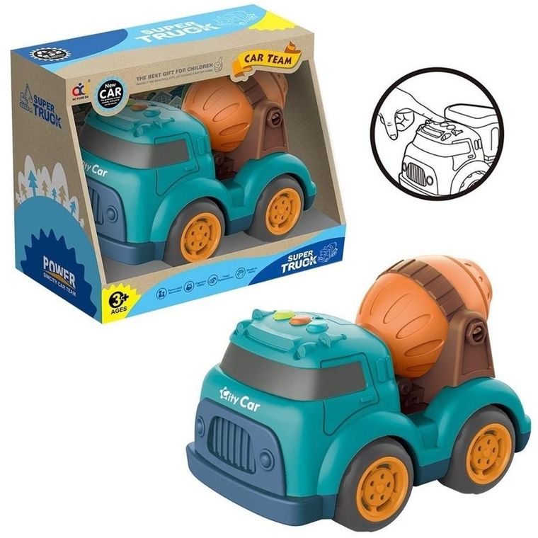 Askato, betoniarka, pojazd ze światłem i dźwiękiem