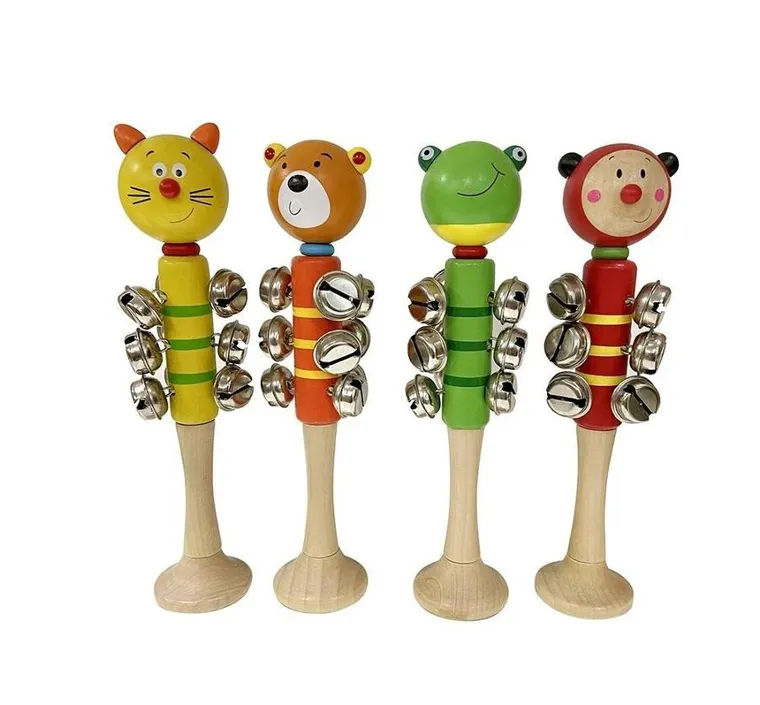 Askato, dzwoneczki, drewniane zwierzęta