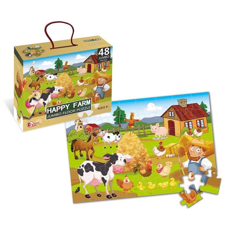 Askato, Farma, puzzle jumbo, 48 elementy