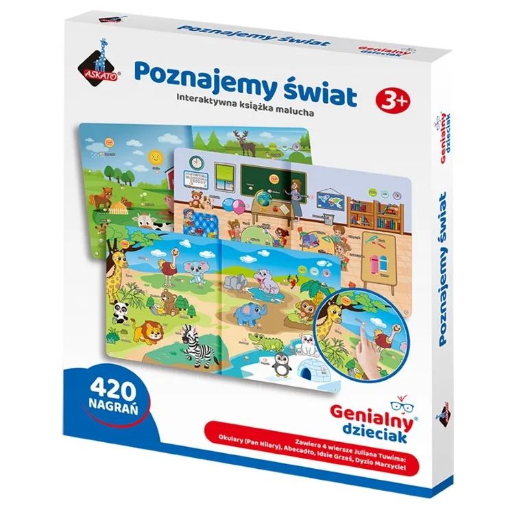 Askato, Genialny dzieciak, Poznajemy Świat, książka interaktywna