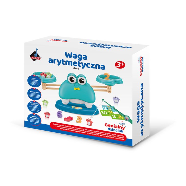Askato, Genialny dzieciak, waga arytmetyczna krab z magnesami 4w1
