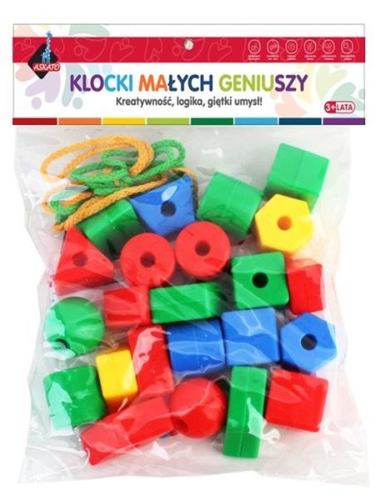 Askato, klocki geometryczne, 22 elementy