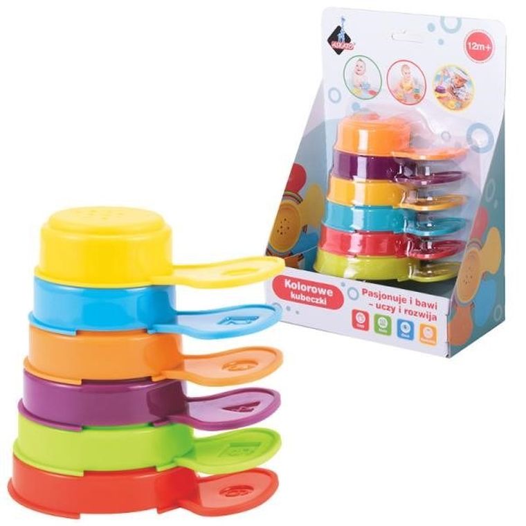 Askato, Kolorowe kubeczki, zabawka do kąpieli