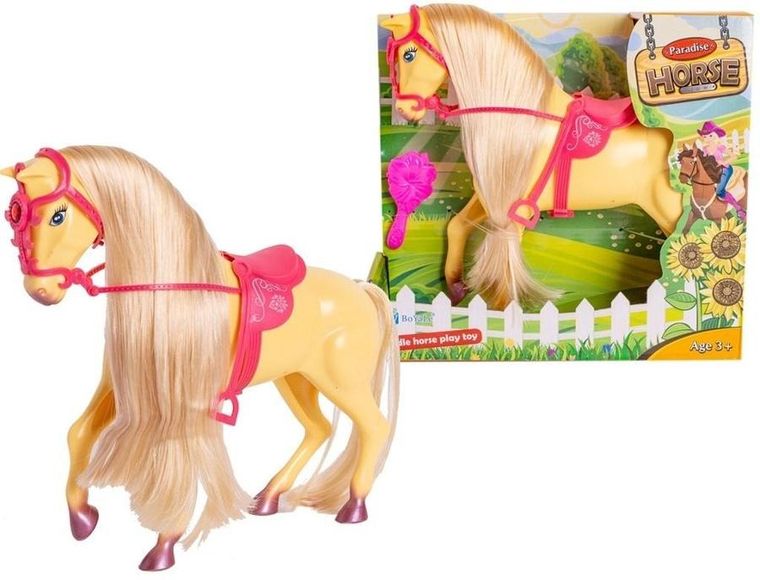 Askato, konik z długa grzywą, figurka