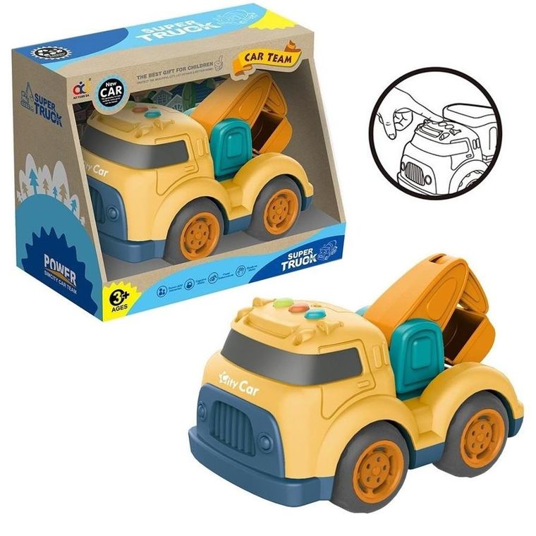 Askato, koparka, pojazd ze światłem i dźwiękiem