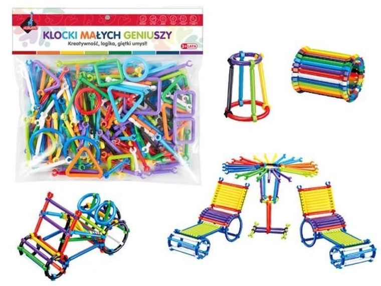 Askato, Kształty, klocki konstrukcyjne, 173 elementów