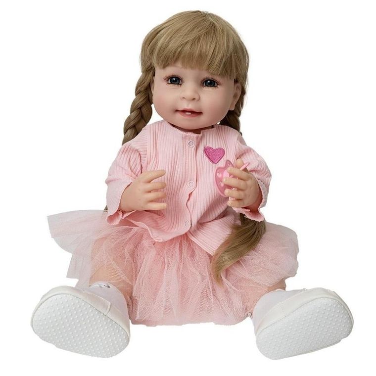 Askato, lalka bobas, dziewczynka, 56 cm