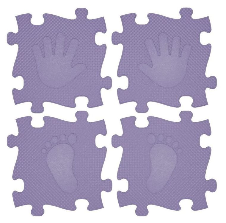 Askato, Magic Set, mata podłogowa, 16 elementów, liliowa
