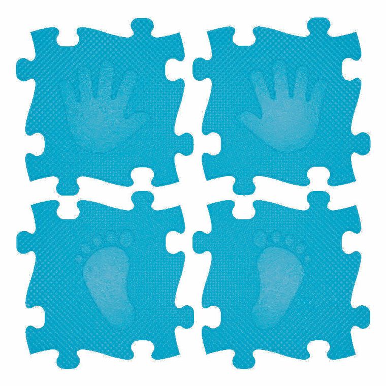 Askato, Magic Set, mata podłogowa, 16 elementów, niebieska