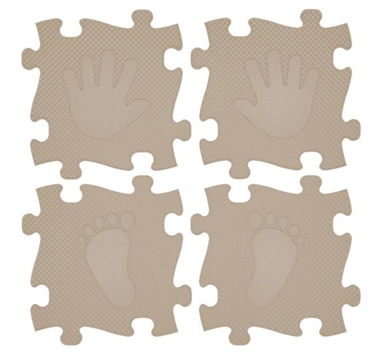 Askato, Magic Set, mata podłogowa sensoryczna, beż, 16 elementów