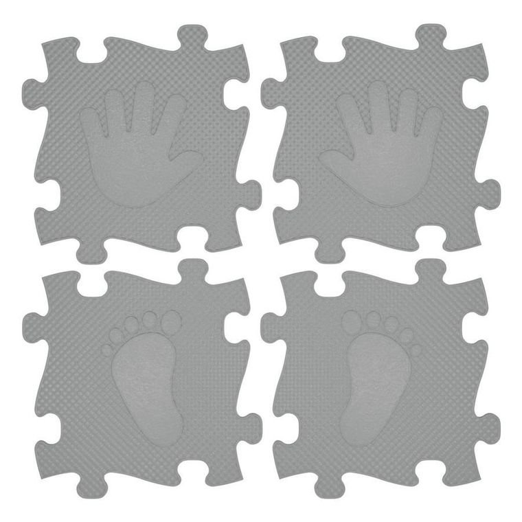 Askato, Magic Set, mata podłogowa sensoryczna, grafit, 16 elementów