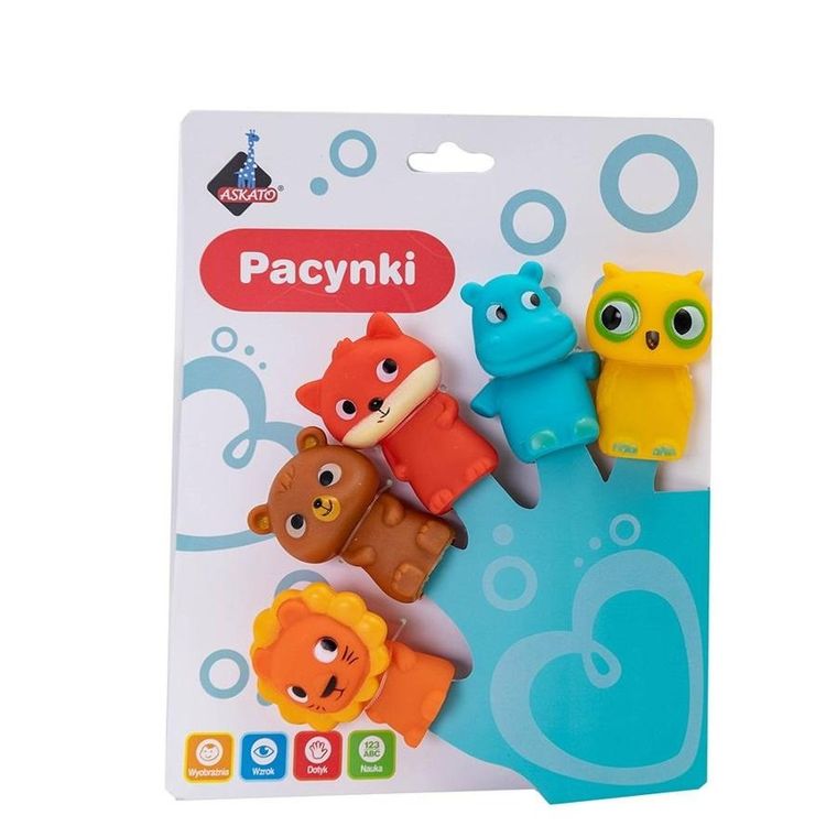 Askato, pacynki na palce, zwierzątka