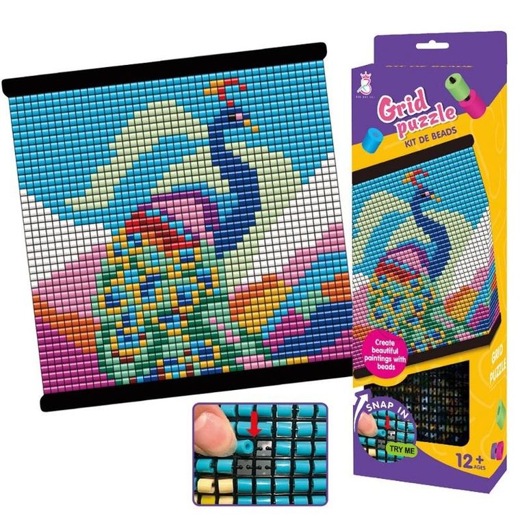 Askato, Paw, koralikowy obraz