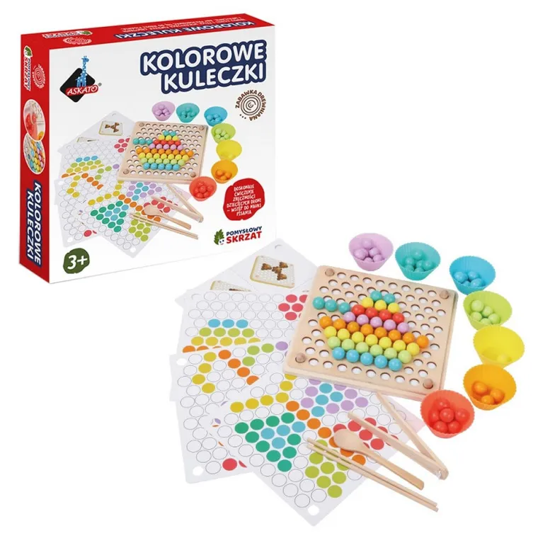 Askato, Pomysłowy skrzat, kolorowe kuleczki, gra zręcznościowa