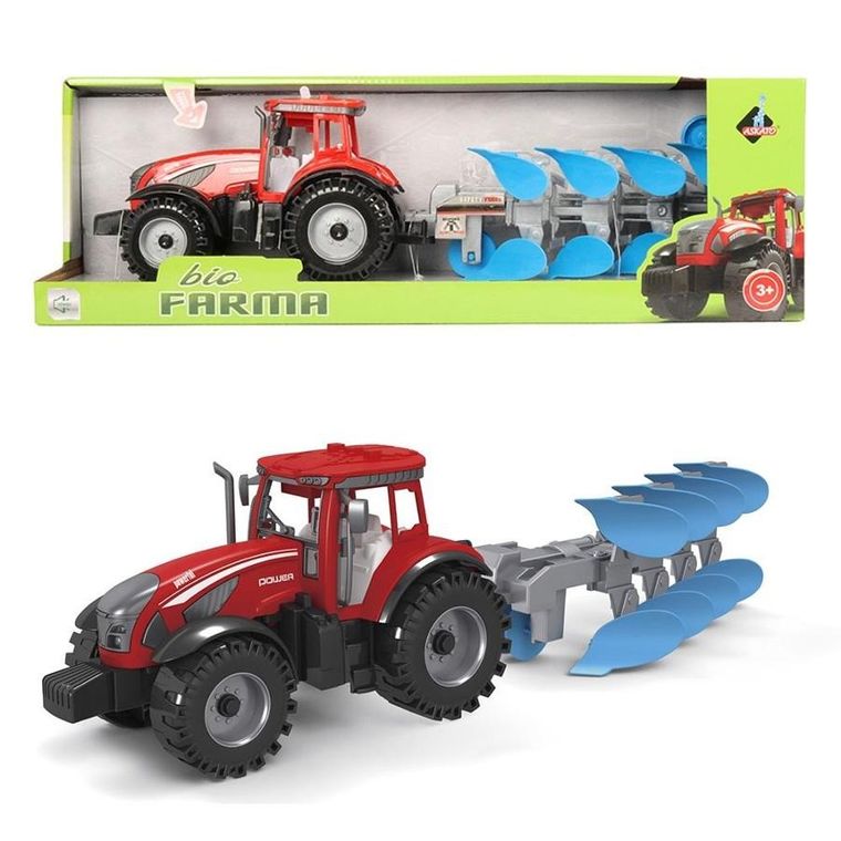 Askato, traktor z pługiem, pojazd