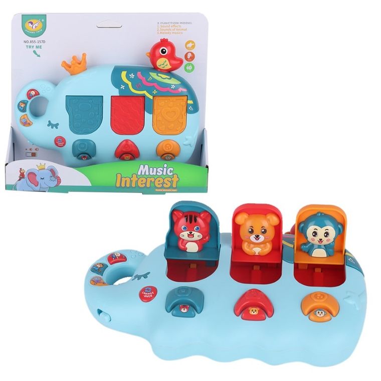 Askato, zabawka muzyczna, słonik