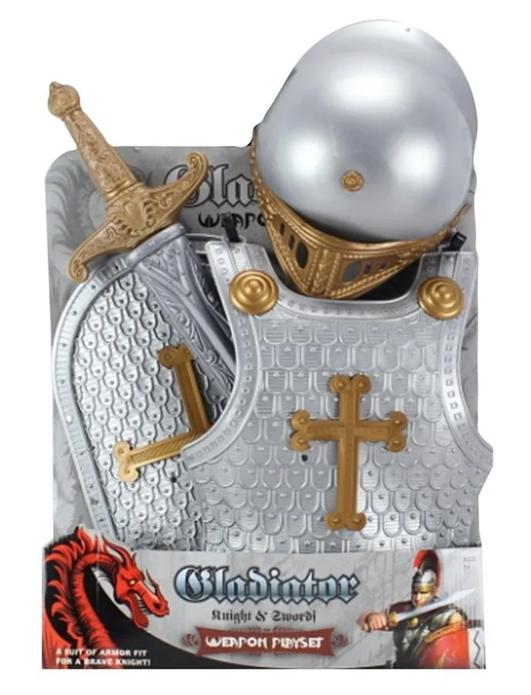 Askato, zbroja rycerska z mieczem, strój