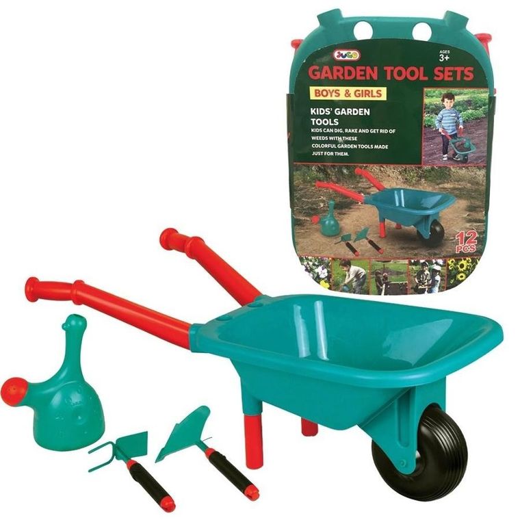 Askato, zestaw do prac ogrodowych z taczką