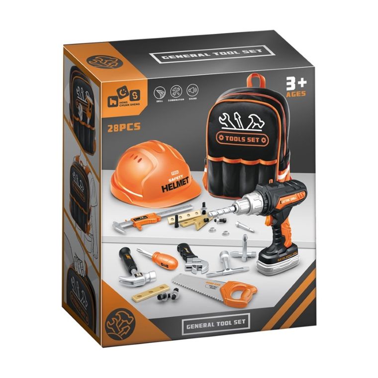 Askato, zestaw narzędzi z plecakiem, 28 elementów