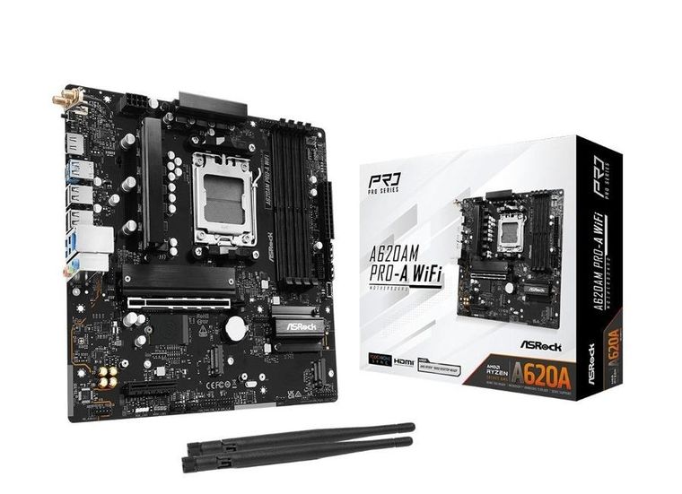Asrock, płyta główna, A620AM PRO-A WIFI