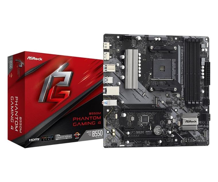 Asrock, płyta główna, B550M PHANTOM GAMING 4